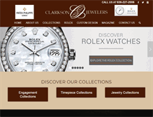 Tablet Screenshot of clarksonjewelers.com